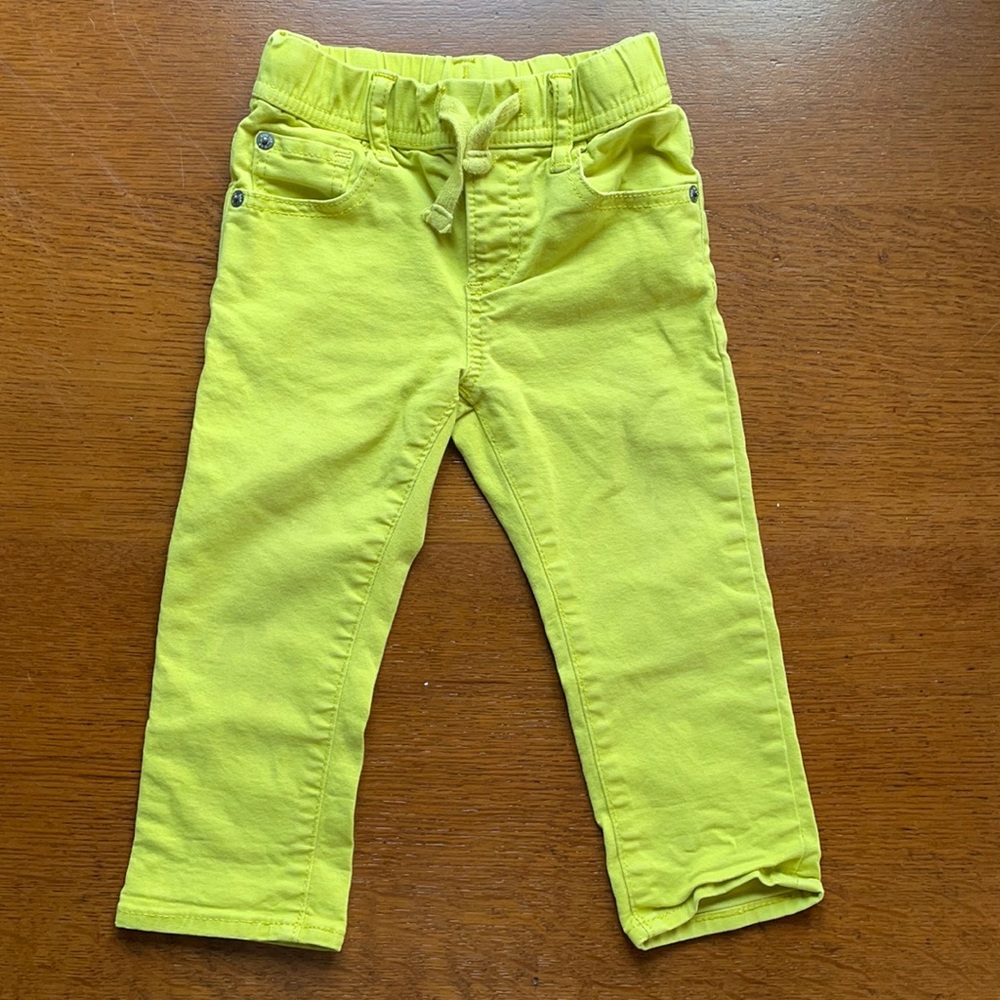 Gap denim bright green 2T